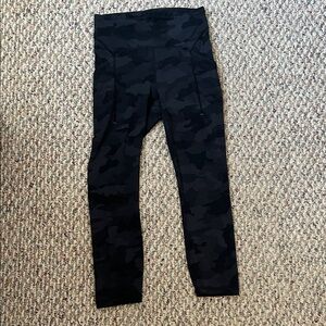 lululemon athletica Women’s Black Camo High-Rise Leggings